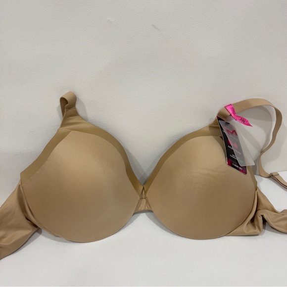Maidenform Size 38C Everyday Extra Coverage Cushioned Underwire T-Shirt Bra Tan - Picture 3 of 8
